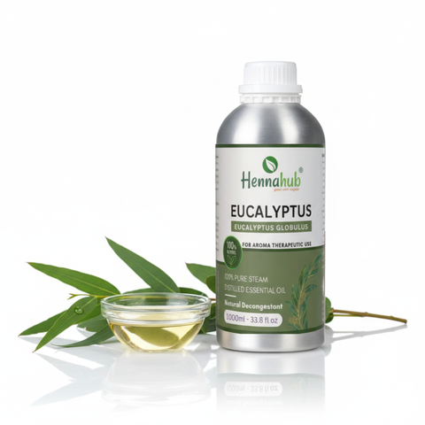 Pure Eucalyptus Essential Oil 1000ml Pack, Purity 95% | For Henna Artist