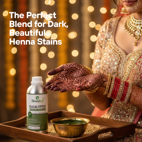 Pure Eucalyptus Essential Oil 1000ml Pack, Purity 95% | For Henna Artist