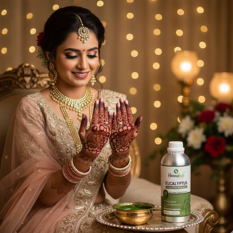 Pure Eucalyptus Essential Oil 1000ml Pack, Purity 95% | For Henna Artist