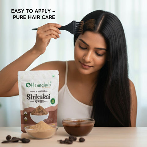 Hennahub Shikakai Powder for Gentle Hair Care and Natural Shine
