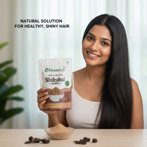 Hennahub Shikakai Powder for Gentle Hair Care and Natural Shine