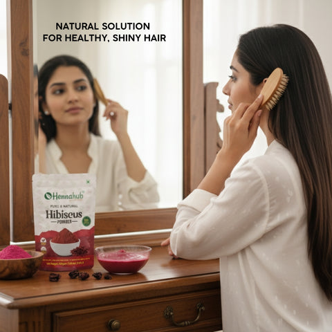 Organic Hibiscus Powder 200gm for Hair & Skin Care | Hibiscus Rosa-Sinensis