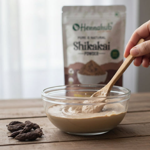 Hennahub Shikakai Powder for Gentle Hair Care and Natural Shine