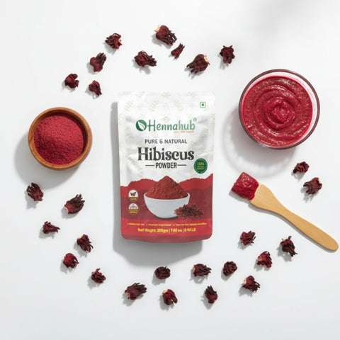 Organic Hibiscus Powder 200gm for Hair & Skin Care | Hibiscus Rosa-Sinensis