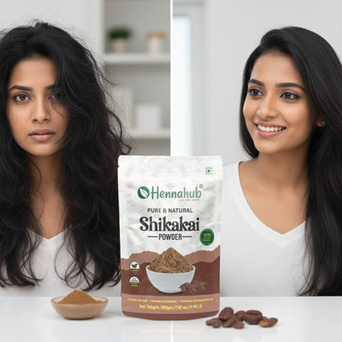 Hennahub Shikakai Powder for Gentle Hair Care and Natural Shine