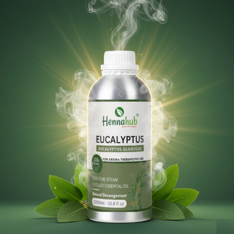 Pure Eucalyptus Essential Oil 1000ml Pack, Purity 95% | For Henna Artist