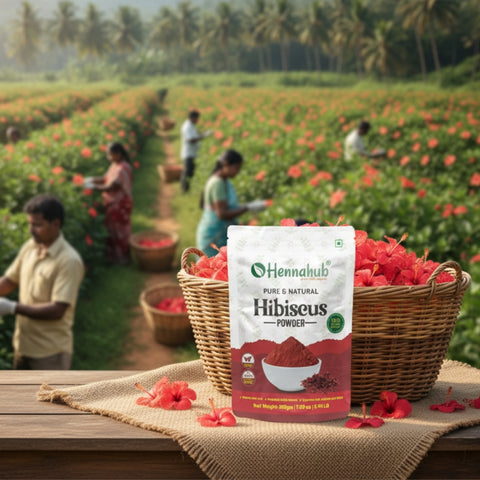 Organic Hibiscus Powder 200gm for Hair & Skin Care | Hibiscus Rosa-Sinensis