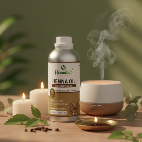 Pure Henna Oil 1000ml Pack, Purity 95% | For Henna Artist