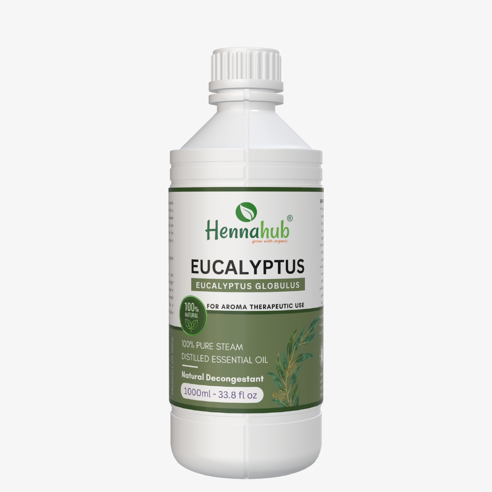 Pure Eucalyptus Essential Oil 1000ml Pack, Purity 95% | For Henna Artist