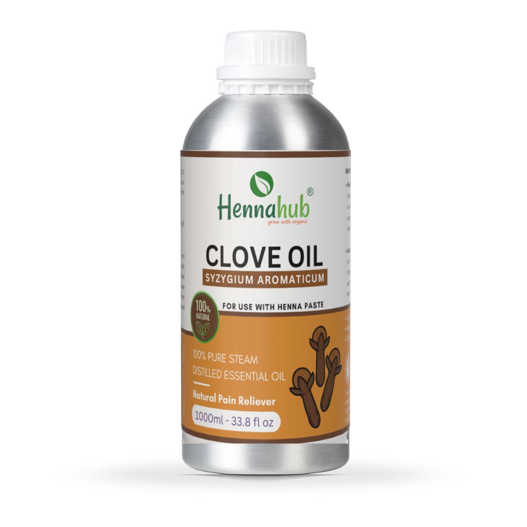 Pure Clove Essential Oil 1000ml Pack, Purity 95% | For Henna Artist