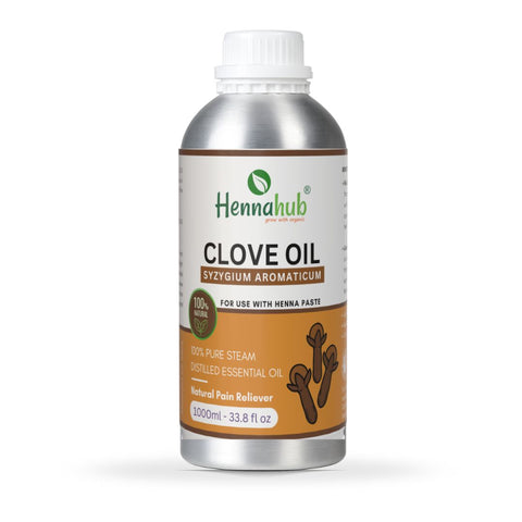 Pure Clove Essential Oil 1000ml Pack, Purity 95% | For Henna Artist
