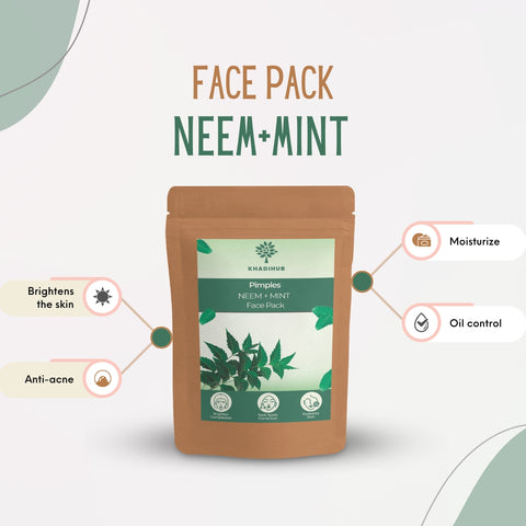 Neem-Mint Face Pack, Soothes Pimples & Heals Scars