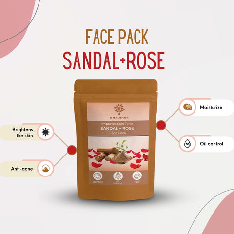 Rose-Sandalwood Face Pack, to Bring Back your Skin's Natural & Youthful Glow